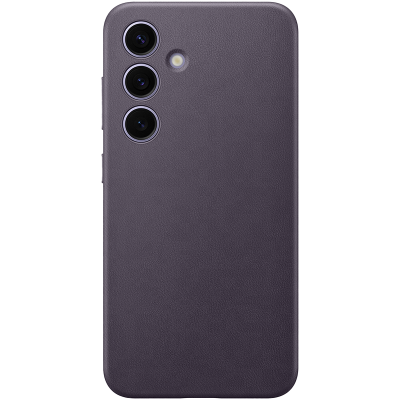 Чехол-крышка Samsung Vegan Leather Case для Galaxy S24+, полиуретан, темно-фиолетовый (GP-FPS926HCAVR)