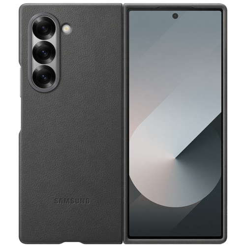 Чехол-крышка Samsung VF956PJEGRU для Samsung Z Fold 6, экокожа, серый