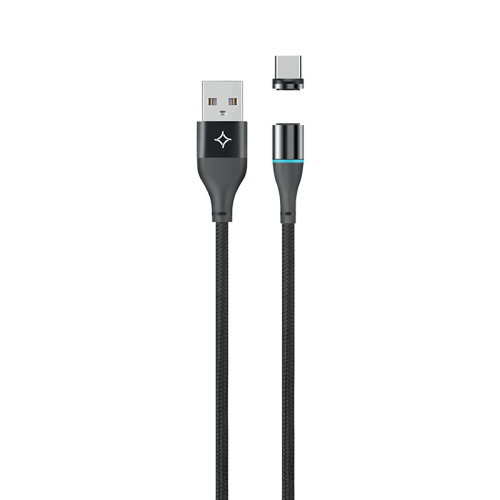 Кабель Stellarway USB A/Type-C 2,4А 1м, черный