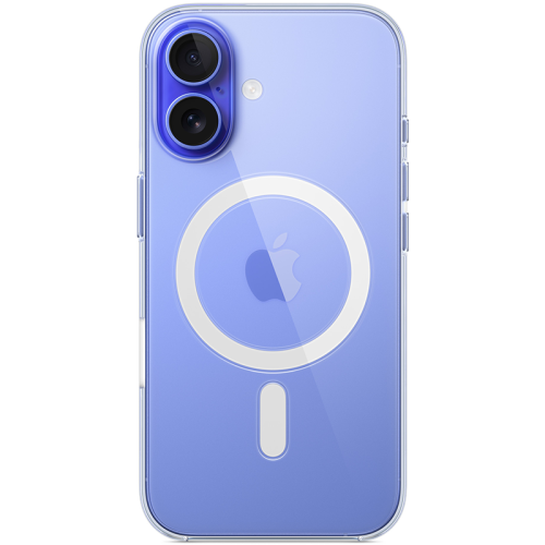 Чехол-крышка Apple Clear Case with MagSafe для Apple iPhone 16 Plus, поликарбонат / силикон, прозрачный (MA7D4FE/A)