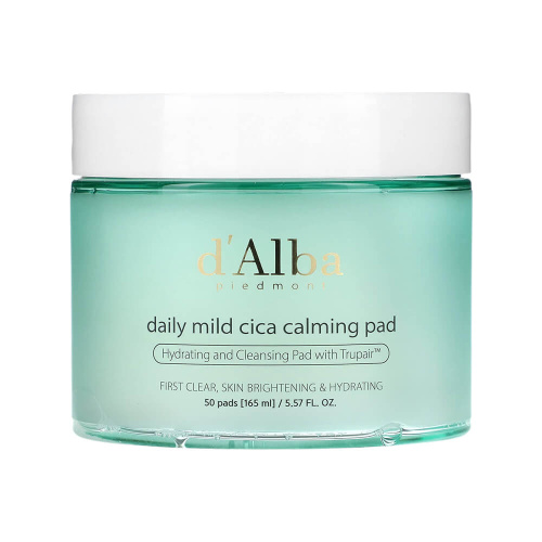 Успокаивающие пэды с белым трюфелем d'Alba Daily Mild Cica Calming Pad