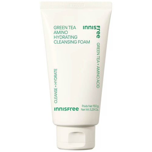 Пенка для умывания с зелёным чаем Innisfree Green Tea Amino Hydrating Cleansing Foam