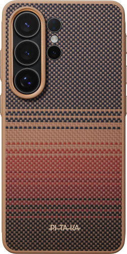 Чехол Pitaka противоударный для Samsung Galaxy S26 Ultra коричневый