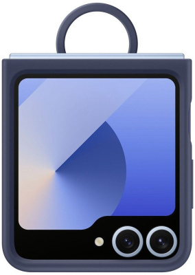 Чехол Samsung Silicone Case для Z Flip6/Flip7 FE Синий