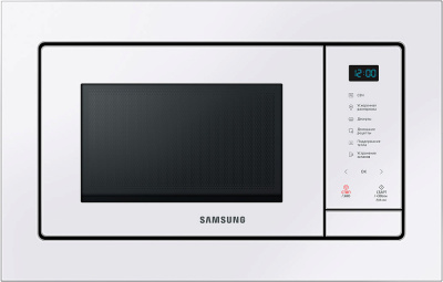 Встраиваемая микроволновая печь Samsung MS23A7118AW/BW, 23 л белый