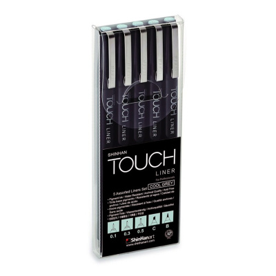 Набор линеров Touch Liner 5 шт. 0,1 мм-0,5 мм C, B, цвет серый холодный