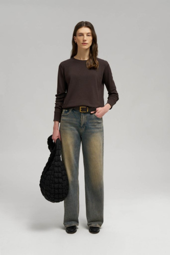 Джемпер полуприлегающего кроя из хлопка