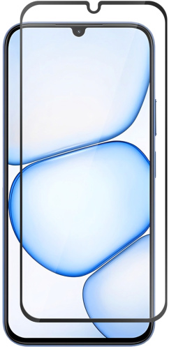 Защитное стекло BoraSCO для realme C100X с чёрной рамкой