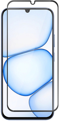 Защитное стекло BoraSCO для realme C100X с чёрной рамкой