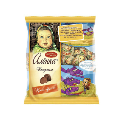 Конфеты «Алёнка» крем-брюле купол, Красный Октябрь, 250 гр.