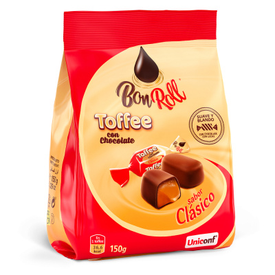 Конфеты ирисные в молочном шоколаде Bon Roll, 150 гр