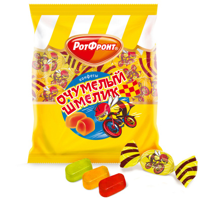 Мармеладные конфеты Очумелый шмелик микс, Рот Фронт, 250 гр.