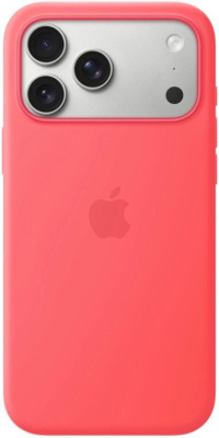 Чехол-накладка Silicone Case with MagSafe/Camera Control для iPhone 17 Pro (Bright Guava)