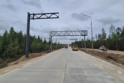 Строительство автоматического пункта весогабаритного контроля на дороге «Мухтуя» завершат в 2026 году / ЯСИА   