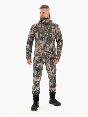 Костюм для охоты Remington Mountain Range Figure — бесшумный, 11 карманов, капюшон