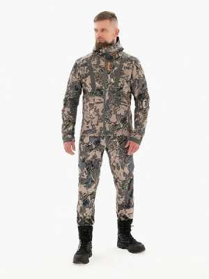 Костюм для охоты Remington Mountain Range Figure — бесшумный, 11 карманов, капюшон
