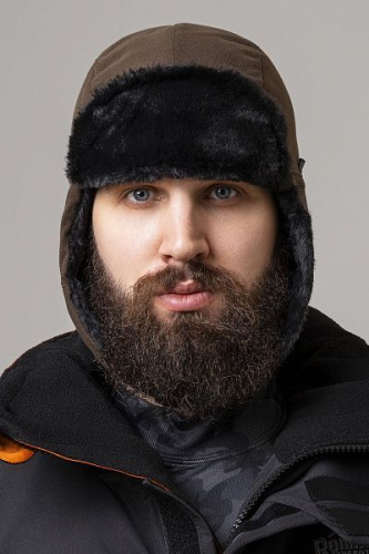 Шапка-ушанка Remington North Ice Brown — до -30°C для охоты и рыбалки