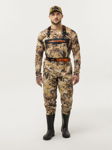 Вейдерсы Remington Rainstorm Yellow Waterfowl с сапогами — мембрана 20000 мм, для охоты и рыбалки