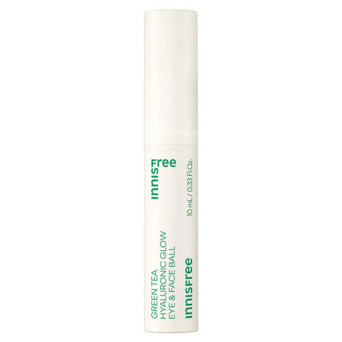 Массажная сыворотка для век с зелёным чаем Innisfree Green Tea Hyaluronic Glow Eye & Face Ball
