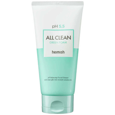 Слабокислотный гель для умывания Heimish pH 5.5 All Clean Green Foam