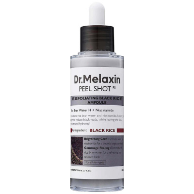 Пилинг против чёрных точек Dr.Melaxin Peel Shot Exfoliating Black Rice Ampoule
