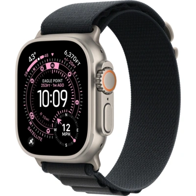 Смарт-часы Apple Watch Ultra 3 49mm Black Titanium Case with Black Alpine Loop (S)
