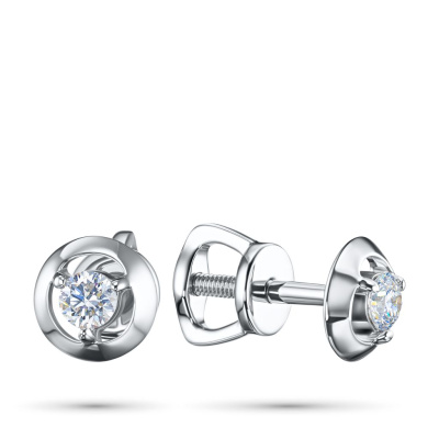 Пусеты из серебра э0612пс10090300