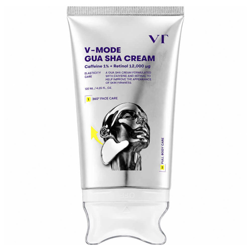 Массажный крем для овала лица с ретиналем и кофеином VT Cosmetics V-Mode Gua Sha Cream