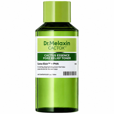 Тонер для сужения пор с экстрактом кактуса Dr.Melaxin Cactox Cactus Essence Pore Relief Toner