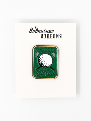 Значок эмалированный "Golf club"