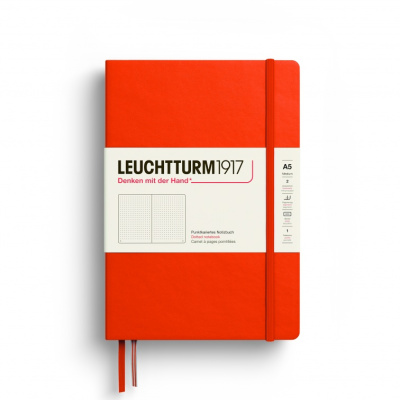 Блокнот в точку Leuchtturm1917 "Medium" A5 125 л, твердая обложка Тыква