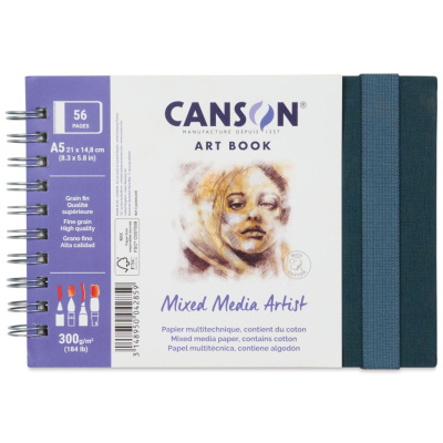 Скетчбук Canson "MIX MEDIA" A5 28 л 300 г 2