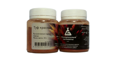 Пигмент "Минеральные пигменты" банка 25 г Туф красный