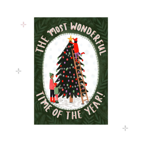 Открытка "The most wonderful time of the year"