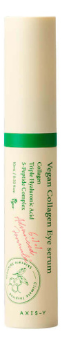 Пептидная сыворотка для кожи вокруг глаз с массажным аппликатором 6+1+1 Vegan Collagen Eye Serum 10мл