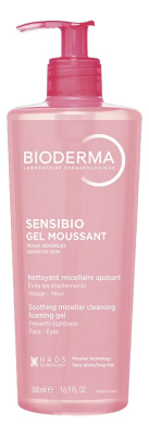 Очищающий гель для лица Sensibio Gel Moussant: Гель 500мл