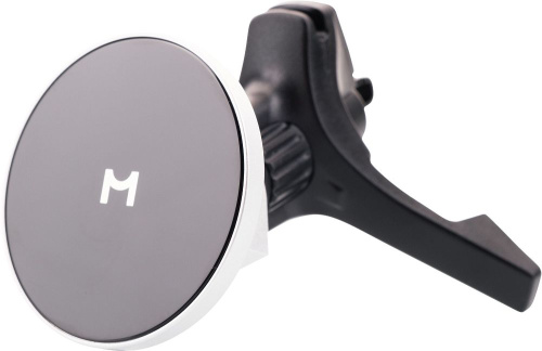 Автомобильный держатель Magssory Disc с БЗУ серебристый