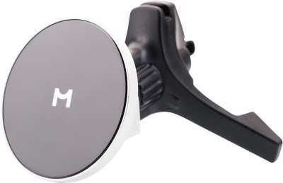 Автомобильный держатель Magssory Disc с БЗУ серебристый
