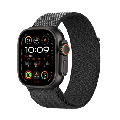 Ремешок WiWU CloudFelx для Apple Watch 44/45/46/49mm нейлон (WB501) (черный)