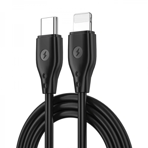 Кабель WiWU Pioneer Type-C/Lightning 1м (Wi-C002) (черный)