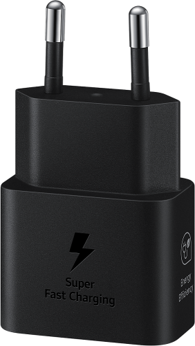 Сетевое зарядное устройство Samsung USB Type-C Power Delivery 25 Вт, с кабелем черный