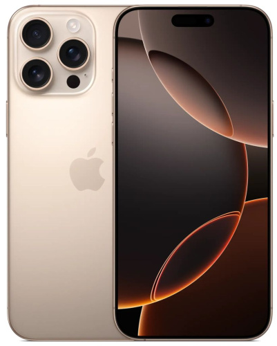 Смартфон Apple iPhone 16 Pro Max 256 ГБ «Пустынный титан» (nanoSIM+eSIM, без RuStore)