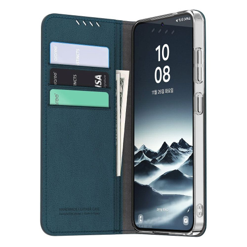 Чехол Araree Mustang Diary для Galaxy для Galaxy S25+ кожа синий