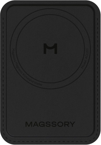 Чехол Magssory Duo Magnetic Kickstand Wallet MagSafe черный