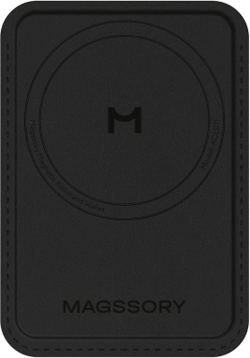 Чехол Magssory Duo Magnetic Kickstand Wallet MagSafe черный