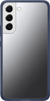 Чехол Samsung Frame Cover для Galaxy S22+ прозрачный с темно-синей рамкой