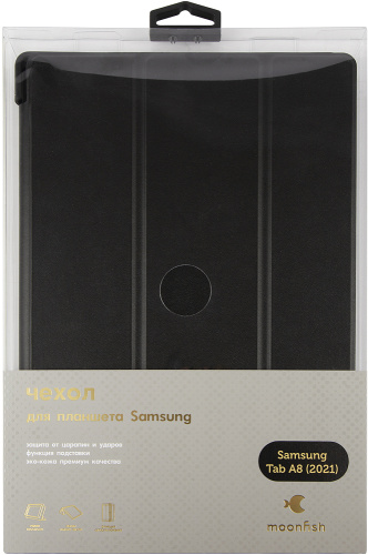 Чехол moonfish для Samsung Tab A8 10,5” (2021) черный