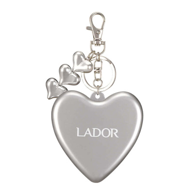 Складная расчёска-брелок Lador Heart Brush Silver