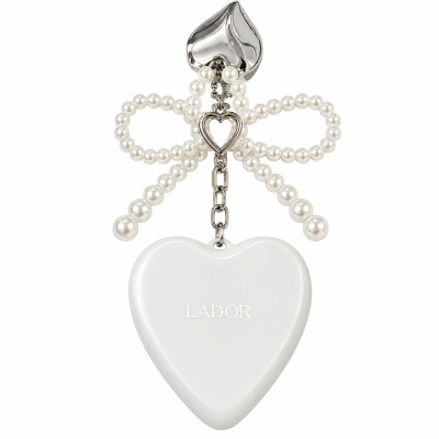 Складная расчёска-брелок Lador Heart Brush Ivory