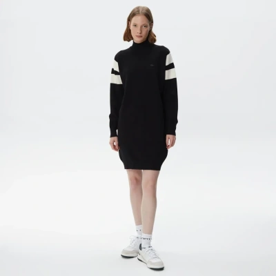 Женское платье Lacoste свободного кроя с длинными рукавами